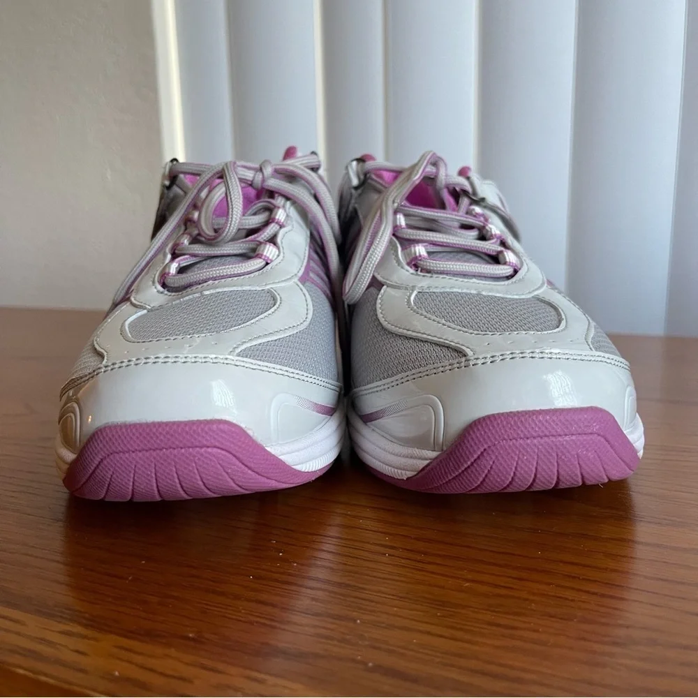 Orthofeet BioFit Verve 973 Tie-Less Comfort Sneakers Pink/Gray Size 10 Wide